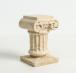 Roman Column Stone Ornament in Beige Travertine.