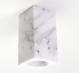 Rectangular Vase in Carrara White.