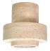 Cylinder Vase in Beige Travertine.