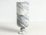 Tall Cylindrical Vase in Arabescato.