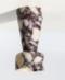 Tall Conical Candle Holder in Calacatta Viola.