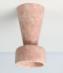 Tall Conical Candle Holder in Lolita Pink.