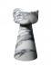 Tall Conical Candle Holder in Arabescato.
