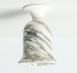 Goblet Candle Holder in Arabescato.