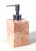 Square-Profile Liquid Soap Dispenser in Lolita Pink.