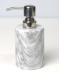 Cylindrical Foaming Soap Dispenser in Arabescato.