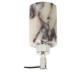 Cylindrical Liquid Soap Dispenser in Calacatta Viola.
