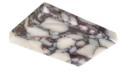 Rectangular Soap Dish in Calacatta Viola.