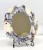 Organic-Edge Dressing Mirror in Calacatta Viola.