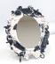 Organic-Edge Dressing Mirror in Calacatta Black.