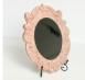 Scalloped Dressing Mirror in Cream Rose.