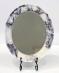 Oval Dressing Mirror in Calacatta Viola.