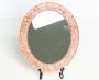 Oval Dressing Mirror in Cream Rose.