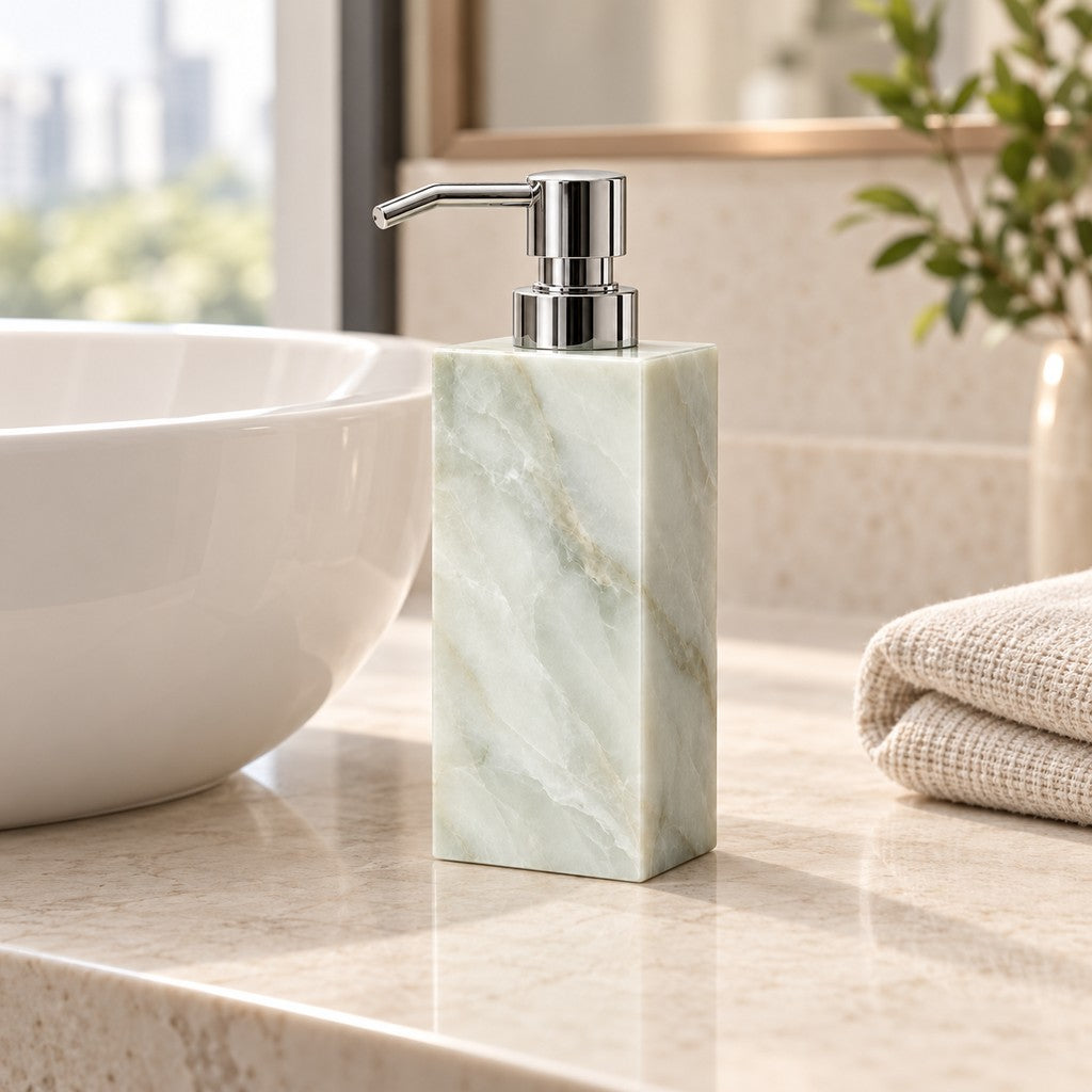 Rectangular Foaming Soap Dispenser in a Singapore bathroom