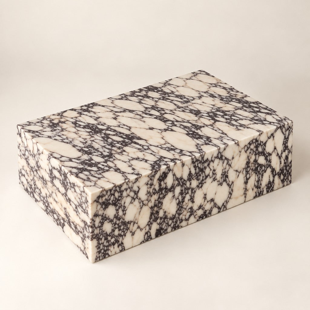 Rectangular Plinth Coffee Table, three-quarter view