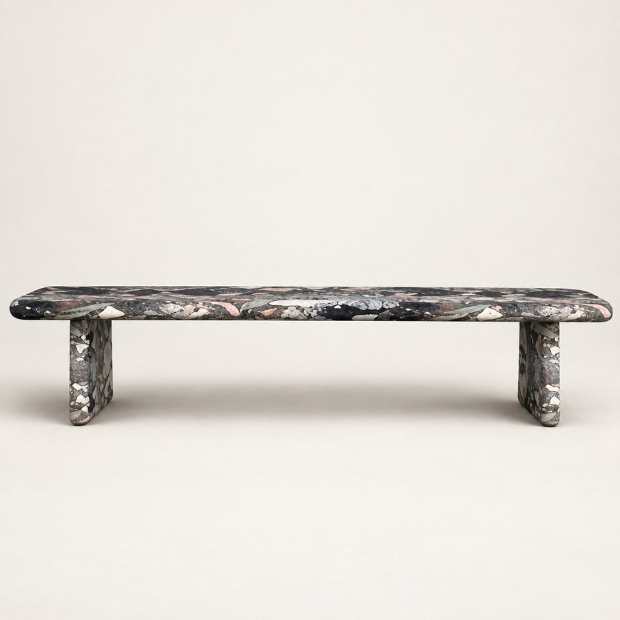 Rectangular Marble Coffee Table — 160 × 45 cm, studio view