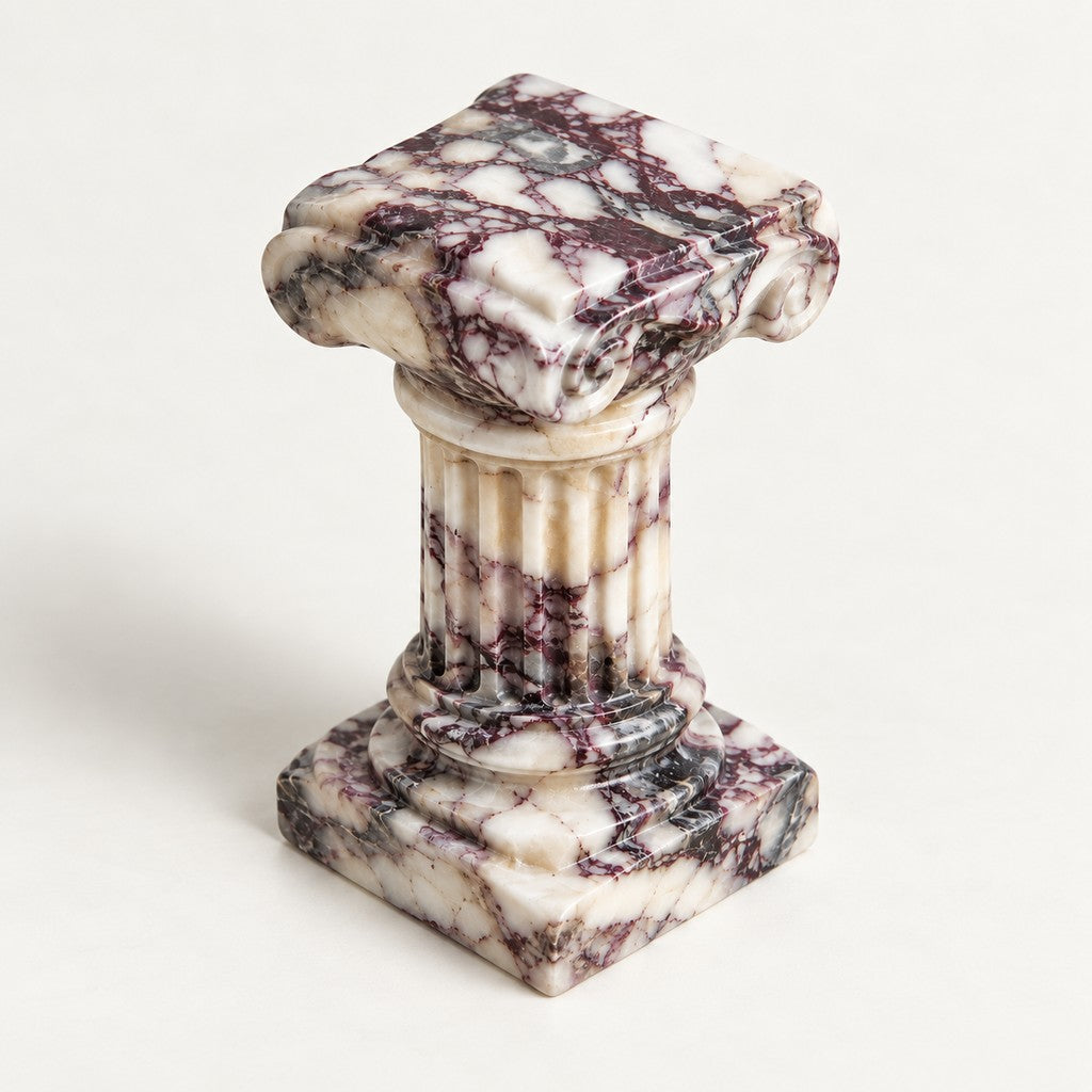 Roman Column Stone Ornament, three-quarter view