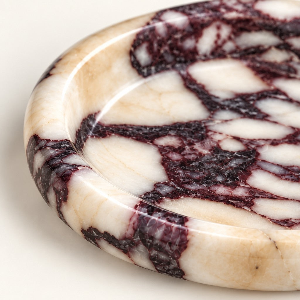 Round Jewelry Dish, edge detail