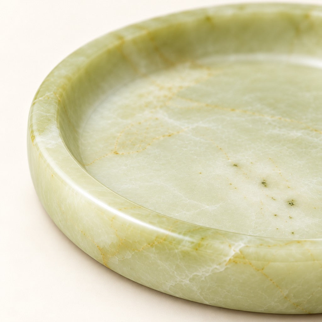 Round Soap Dish, edge detail