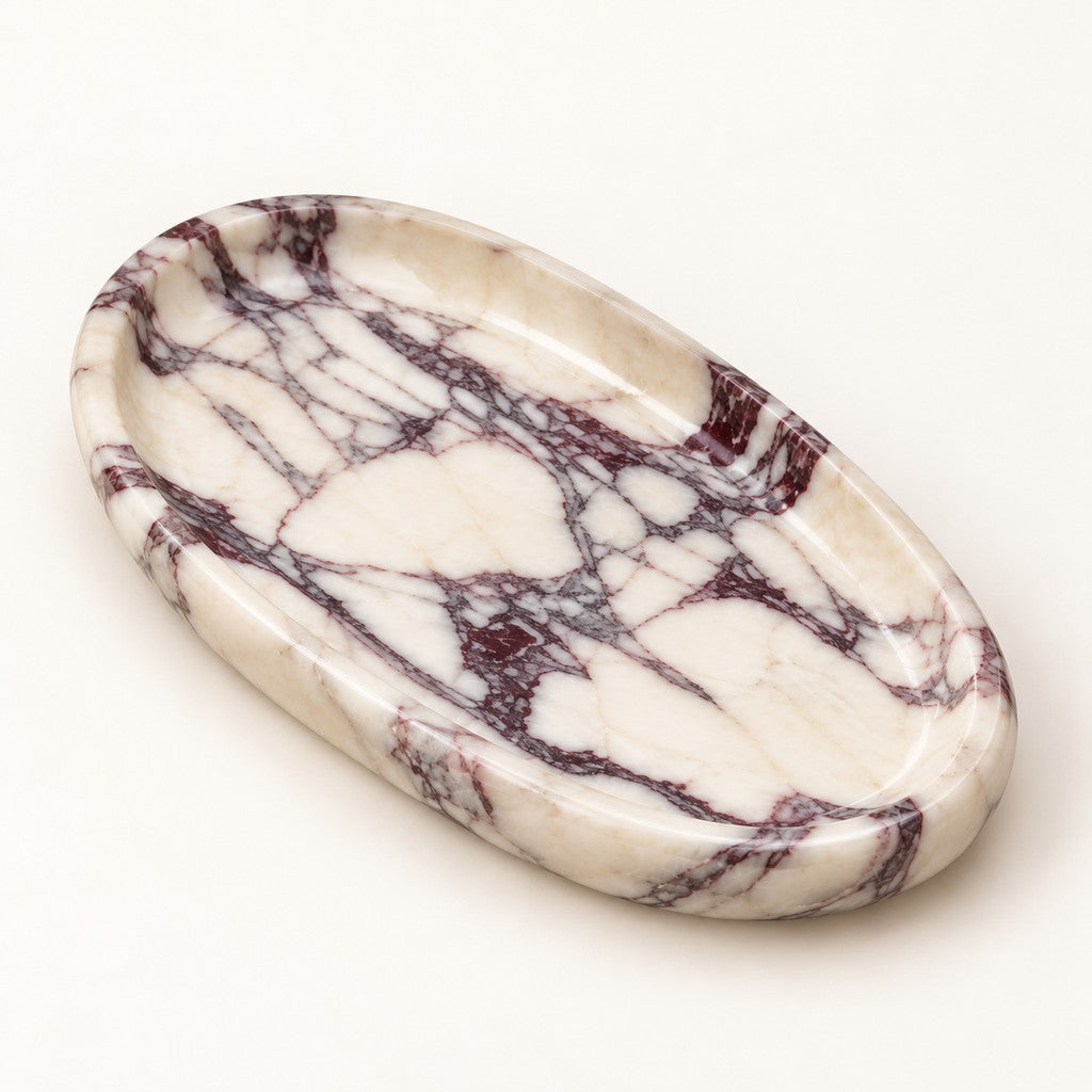 Smooth Pebble Tray, three-quarter view