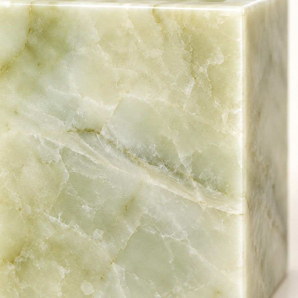 Square Storage Jar: close-up of the Fendi Green surface