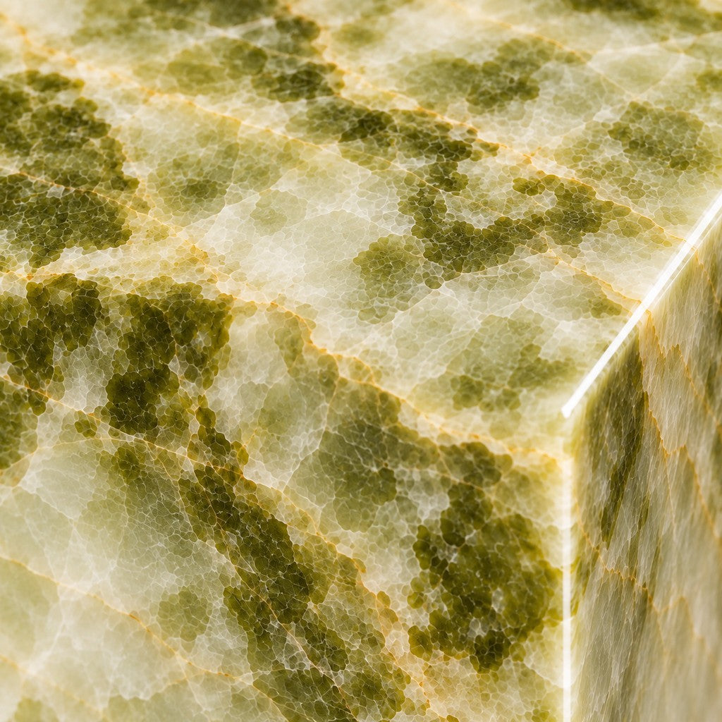 Square Tissue Box: close-up of the Fendi Green surface