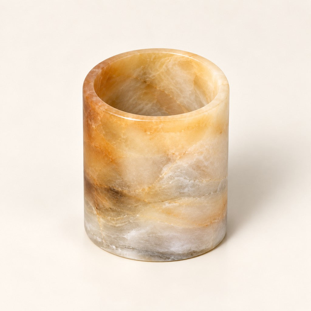Straight-Sided Storage Jar, three-quarter view