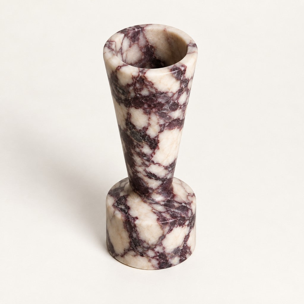 Tall Conical Candle Holder, three-quarter view