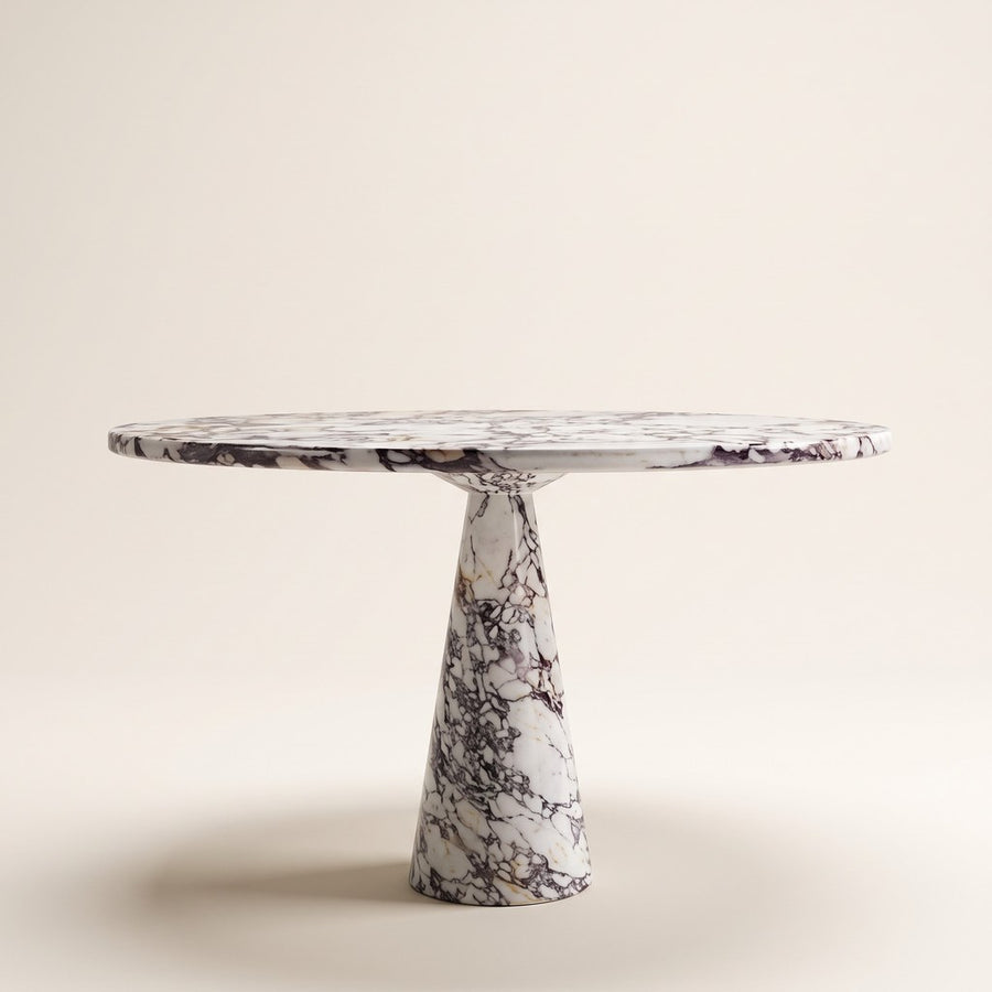 Tapered Pedestal Dining Table, studio view